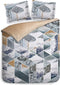 Heckett & Lane Carey Dekbedovertrek - Tweepersoons - 200x200/220 cm - Storm Blue