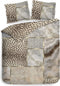 Heckett & Lane Cesar Dekbedovertrek - Tweepersoons - 200x200/220cm - Katoen Satijn dekbedovertrek - Naturel