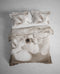 Heckett & Lane Charly Dekbedovertrek - Tweepersoons - 200x200/220cm - Katoen Satijn dekbedovertrek - Naturel