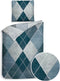 Heckett & Lane Danny Dekbedovertrek - Twill - Eenpersoons - 140x200/220 cm - Shady Blue