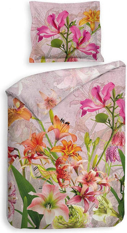 Heckett Lane Dekbedovertrek Katoen Satijn Tina - cashmere pink 140x200/220cm
