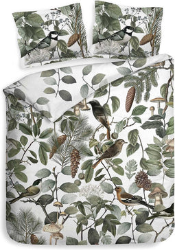 Heckett Lane Dekbedovertrek Katoen Twill Xiel - wit 200x200/220cm