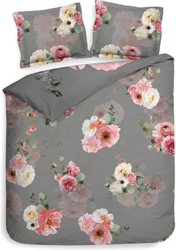 Heckett & Lane dekbedovertrek Rebecca (Grey)-200x200/220 cm