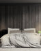 Heckett & Lane Dekbedovertrek Scarlett (Flint Grey)-200x200/220 cm