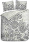 Heckett & Lane Dimont - Dekbedovertrek - Lits-jumeaux - 240x200/220 cm - Lining Grey