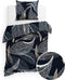 Heckett & Lane Flanel Dekbedovertrek Liba (Oil Black) - 140x200/220 cm