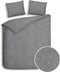 Heckett & Lane Franela - Flanel - Dekbedovertrek - Eenpersoons - 140x200/220 cm - Dark Grey