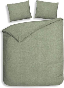 Heckett & Lane Franela - Flanel - Dekbedovertrek - Lits-jumeaux - 260x200/220 cm - Green
