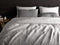 Heckett & Lane Franela - Flanel - Dekbedovertrek - Lits-jumeaux - 260x200/220 cm - Silver Grey