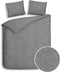 Heckett & Lane Franela - Flanel - Dekbedovertrek - Litsjumeaux - 240x200/220 cm - Dark Grey