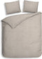 Heckett & Lane Franela - Flanel - Dekbedovertrek - Tweepersoons - 200x200/220 cm - Sand