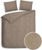 Heckett & Lane Franela - Flanel - Dekbedovertrek - Tweepersoons - 200x200/220 cm - Taupe