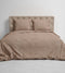Heckett & Lane Franela - Flanel - Dekbedovertrek - Tweepersoons - 200x200/220 cm - Taupe