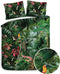 Heckett & Lane Frey Dekbedovertrek - Lits Jumeaux - 240x200/220cm - Katoen Satijn dekbedovertrek - Green