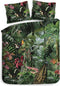 Heckett & Lane Frey Dekbedovertrek - Lits Jumeaux - 240x200/220cm - Katoen Satijn dekbedovertrek - Green
