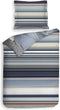 Heckett & Lane Gustavo Dekbedovertrek - Eenpersoons - 140x200/220cm - Katoen Satijn dekbedovertrek - Grey