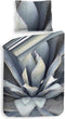 Heckett & Lane Gustavo Dekbedovertrek - Eenpersoons - 140x200/220cm - Katoen Satijn dekbedovertrek - Grey