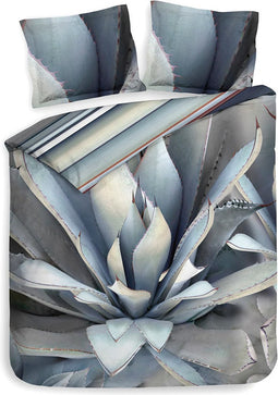 Heckett & Lane Gustavo Dekbedovertrek - Lits Jumeaux - 260x200/220cm - Katoen Satijn dekbedovertrek - Grey