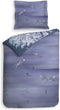 Heckett & Lane Hannia Dekbedovertrek - Tweepersoons - 200x200/220 cm - Katoen Satijn - Blue