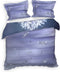 Heckett & Lane Hannia Dekbedovertrek - Tweepersoons - 200x200/220 cm - Katoen Satijn - Blue