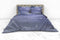 Heckett & Lane Hannia Dekbedovertrek - Tweepersoons - 200x200/220 cm - Katoen Satijn - Blue