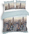 Heckett & Lane Hayden Dekbedovertrek - Flanel - Tweepersoons - 200x200/220 cm - Airy Blue
