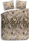 Heckett & Lane Isabelle - Flanel - Dekbedovertrek - Litsjumeaux - 240x200/220 cm - Taupe