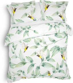 Heckett & Lane Jamill - Dekbedovertrek - Lits-jumeaux - 260x200/220 cm + 2 kussenslopen 60x70 cm - Garden Green