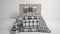 Heckett & Lane Jenna - Dekbedovertrek - Eenpersoons - 140x200/220 cm - Black/White