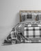 Heckett & Lane Jenna - Dekbedovertrek - Lits-jumeaux - 260x200/220 cm - Black/White