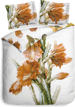 Heckett & Lane Kaisa Dekbedovertrek - Tweepersoons - 200x200/220 cm - White