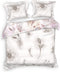 Heckett & Lane Kos Dekbedovertrek - Tweepersoons - 200x200/220 cm - Katoen Satijn - Natural