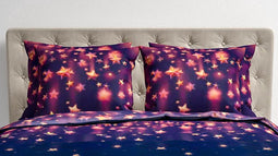 Heckett & Lane Lilou - Flanel - Dekbedovertrek - Tweepersoons - 200x200/220 cm - Night Purple