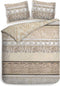 Heckett & Lane Linna Dekbedovertrek - Lits-jumeaux - 260x200/220 cm - Brick Red