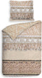 Heckett & Lane Linna Dekbedovertrek - Lits-jumeaux - 260x200/220 cm - Brick Red