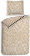 Heckett & Lane Linna Dekbedovertrek - Lits-jumeaux - 260x200/220 cm - Brick Red