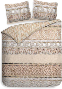 Heckett & Lane Linna Dekbedovertrek - Tweepersoons - 200x200/220 cm - Brick Red
