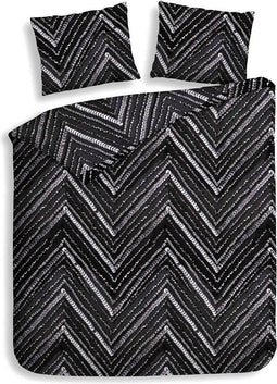 Heckett & Lane Loretta - Dekbedovertrek - Lits-jumeaux - 260x220 cm - Black