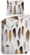 Heckett & Lane Loza Dekbedovertrek - Litsjumeaux - 240x200/220 cm - Root Brown