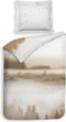 Heckett & Lane Mayer - Dekbedovertrek - Eenpersoons - 140x200/220 cm - Sunset Beige