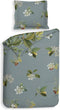 Heckett & Lane Milan Dekbedovertrek - Eenpersoons - 140x200/220cm - Katoen Satijn dekbedovertrek - Blue