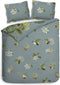 Heckett & Lane Milan Dekbedovertrek - Lits Jumeaux - 240x200/220cm - Katoen Satijn dekbedovertrek - Blue