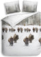 Heckett & Lane Obrien - Flanel - Dekbedovertrek - Eenpersoons - 140x200/220 cm - Natural