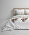 Heckett & Lane Obrien - Flanel - Dekbedovertrek - Eenpersoons - 140x200/220 cm - Natural