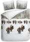Heckett & Lane Obrien - Flanel - Dekbedovertrek - Tweepersoons - 200x200/220 cm - Natural