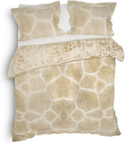 Heckett & Lane Rishi - Dekbedovertrek - Lits-jumeaux - 260x200/220 cm + 2 kussenslopen 60x70 cm - Skin Beige