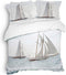 Heckett & Lane Rivas - Dekbedovertrek - Eenpersoons - 140x200/220 cm + 1 kussensloop 60x70 cm - Wavy Blue