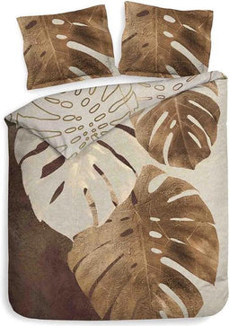 Heckett & Lane Roca Dekbedovertrek - Lits-jumeaux - 260x200/220 cm - Rustic Brown