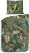 Heckett & Lane Safan - Dekbedovertrek - Eenpersoons - 140x200/220 cm - Groen