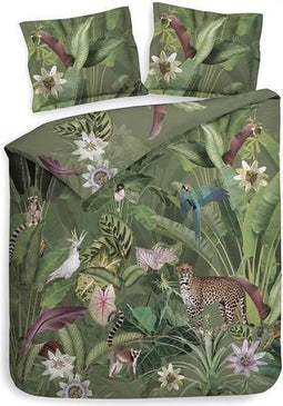 Heckett & Lane Safan - Dekbedovertrek - Lits-jumeaux - 240x200/220 cm - Groen
